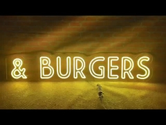 คาเฟ่ หรือ ร้านอาหาร หรือ บาร์ ป้าย Neon LED ที่กําหนดเอง ประดับภายในภายนอก