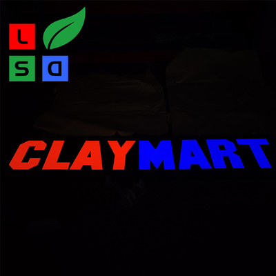 กล่องไฟ LED อะคริลิค Push Thru สำหรับแสดงป้ายร้านค้าภายนอก
