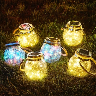 แสงแสงอาทิตย์ LED แสงแสงสว่างกระจกแขวนกระจก ต้องการคริสต์มาสต์ แสง Mason Jar